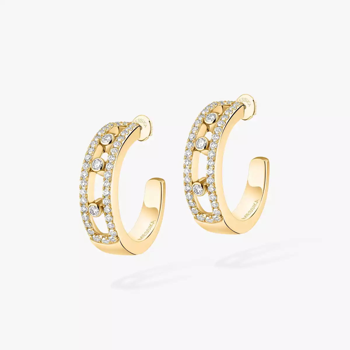 [Lume Jewels]Diamond Pave_ Hoop Earrings Move
