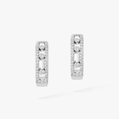 [Lume Jewels]Diamond Pave_ Hoop Earrings Move