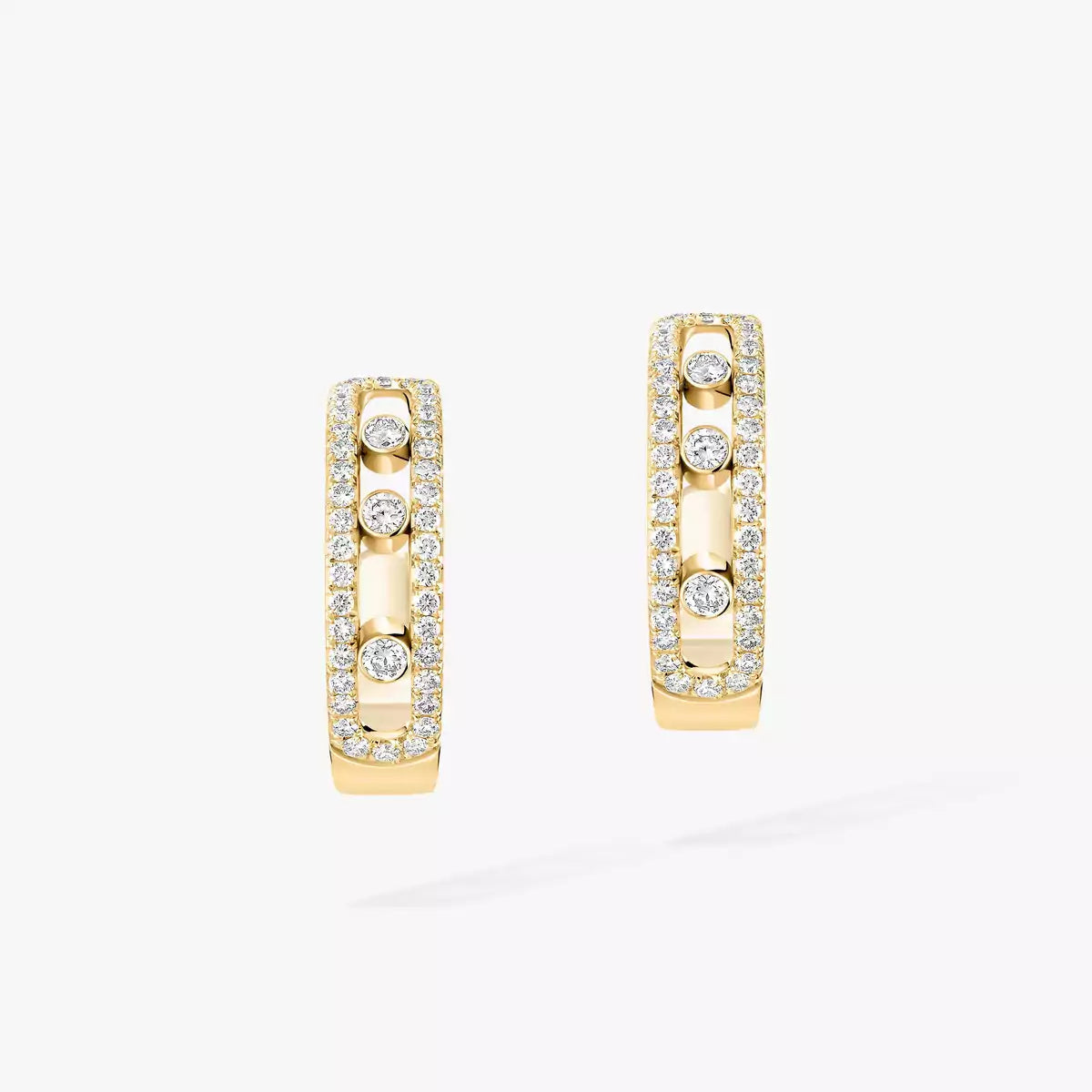 [Lume Jewels]Diamond Pave_ Hoop Earrings Move