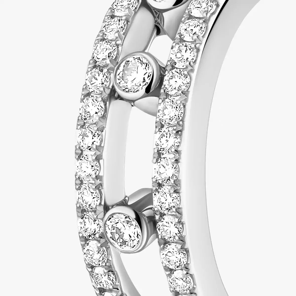 [Lume Jewels]Diamond Pave_ Hoop Earrings Move