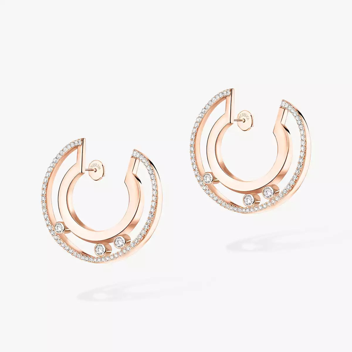 [Lume Jewels]Move Romane Small Diamond Hoop Earrings