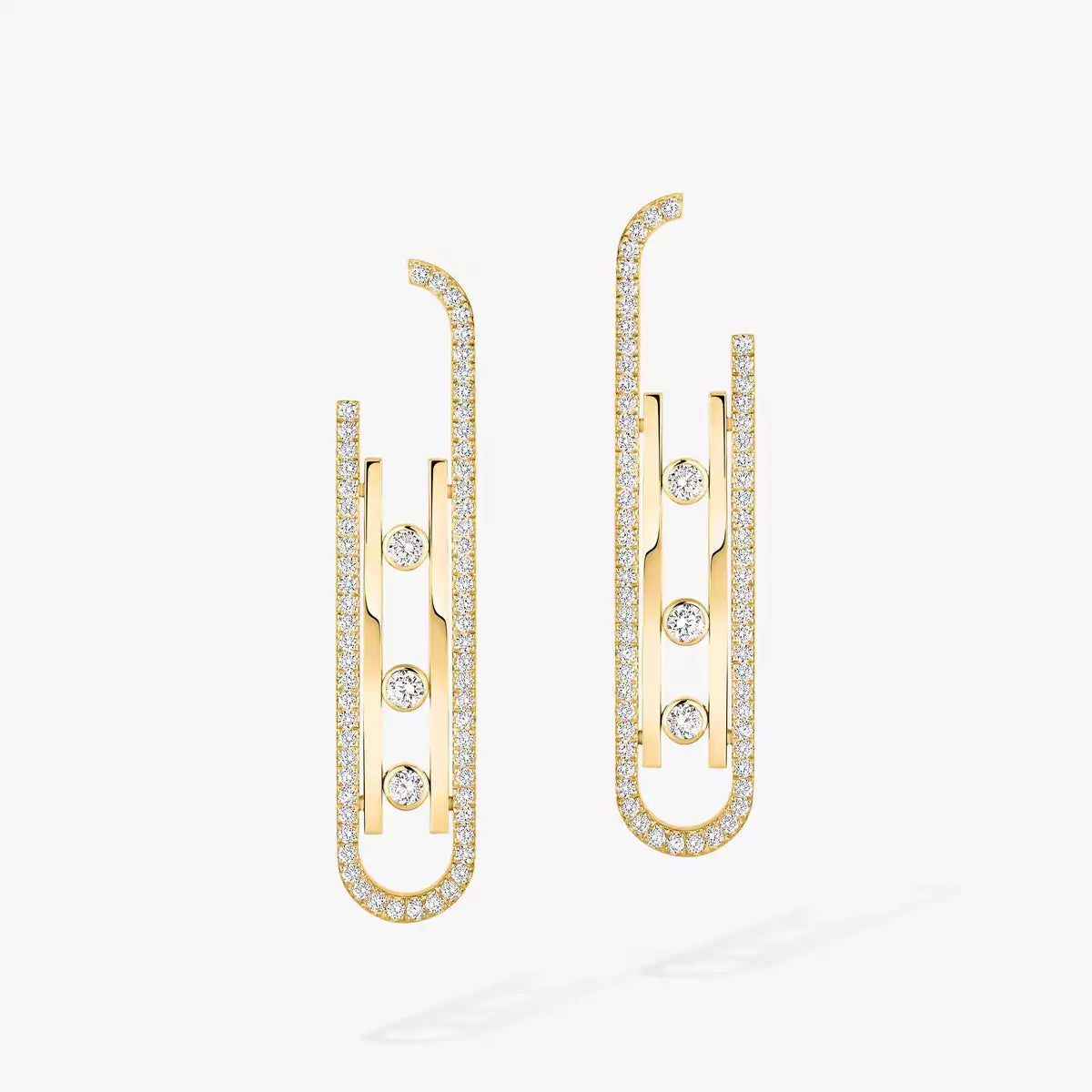 [Lume Jewels]Diamond Pendant Earrings Move 10Th