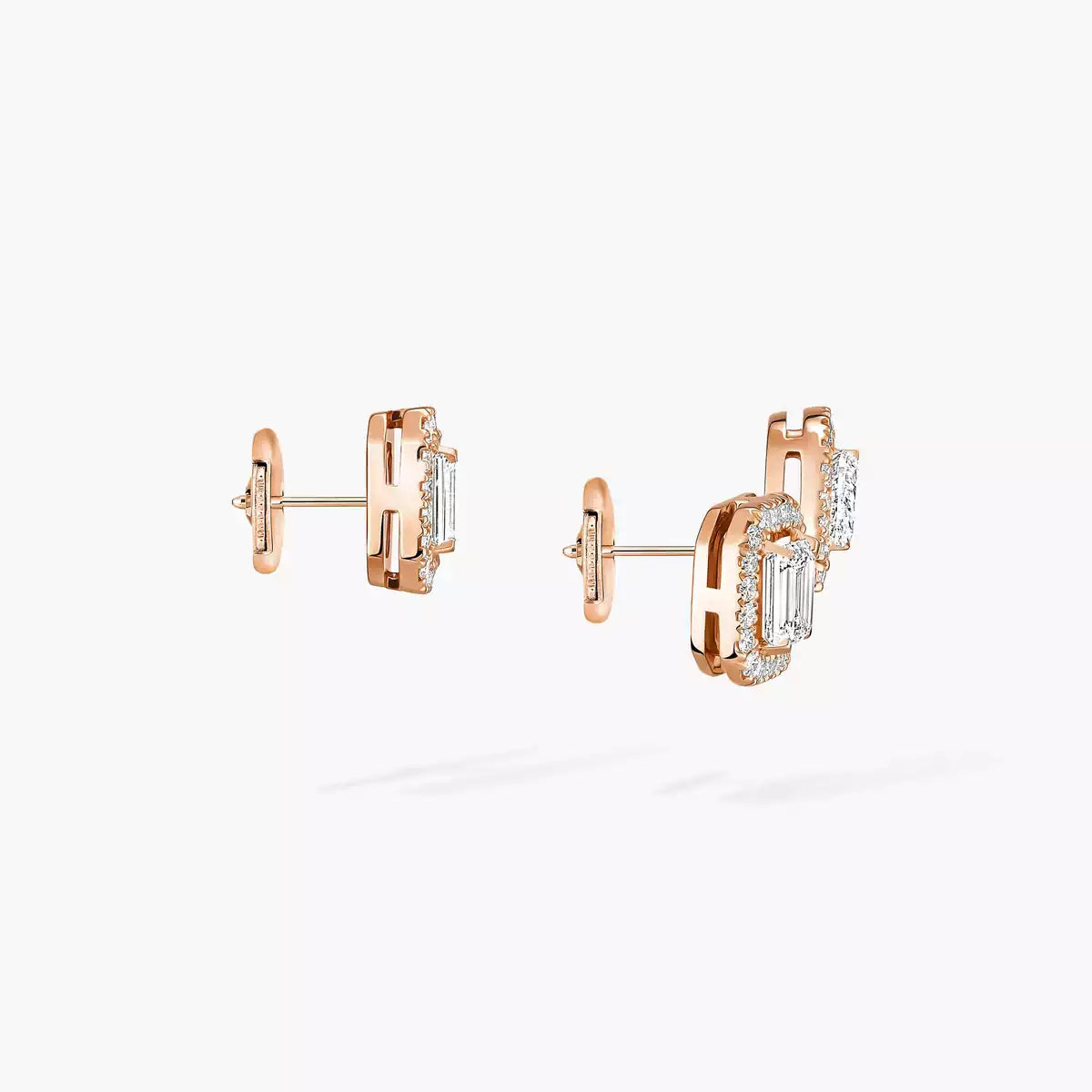 [Lume Jewels]Diamond Earrings 0,10ct My Twin 1+2