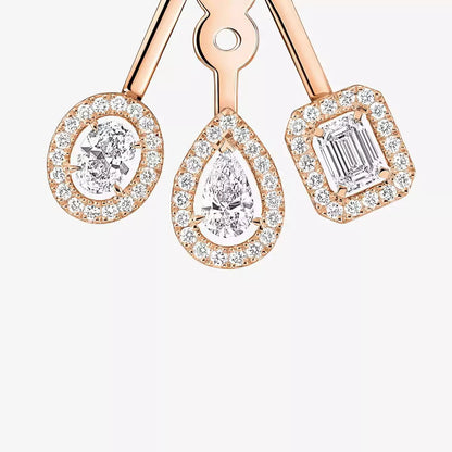 [Lume Jewels] My Twin Trio  Diamond Earrings