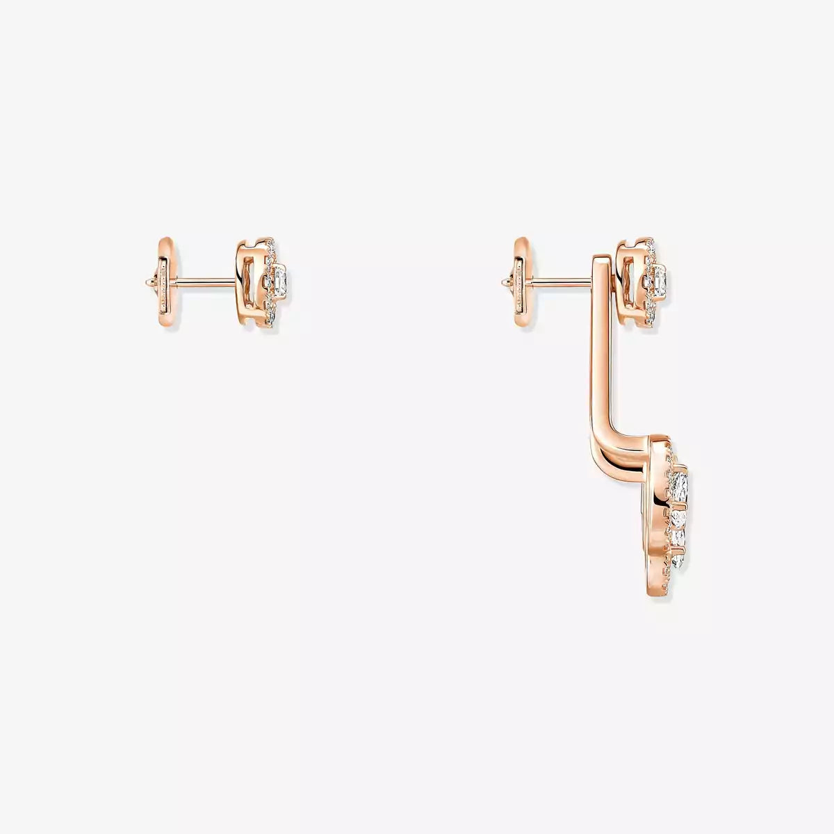 [Lume Jewels] My Twin Trio  Diamond Earrings