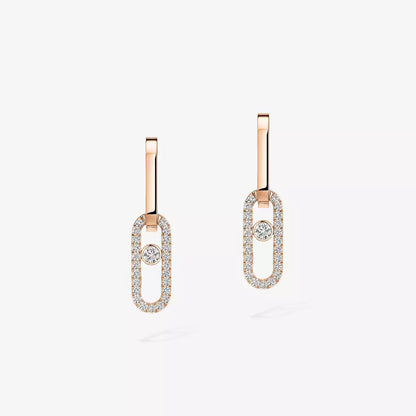 [Lume Jewels]Move Link Diamond Earrings