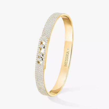 [Lume Jewels]Move Noa Full Pavé Diamond Bangle Bracelet