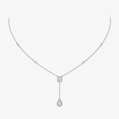 [Lume Jewels]Gold Diamond Tie Necklace