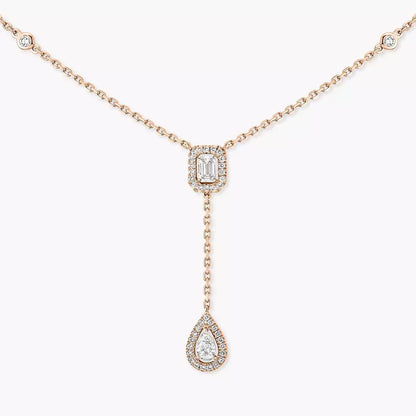 [Lume Jewels]Gold Diamond Tie Necklace