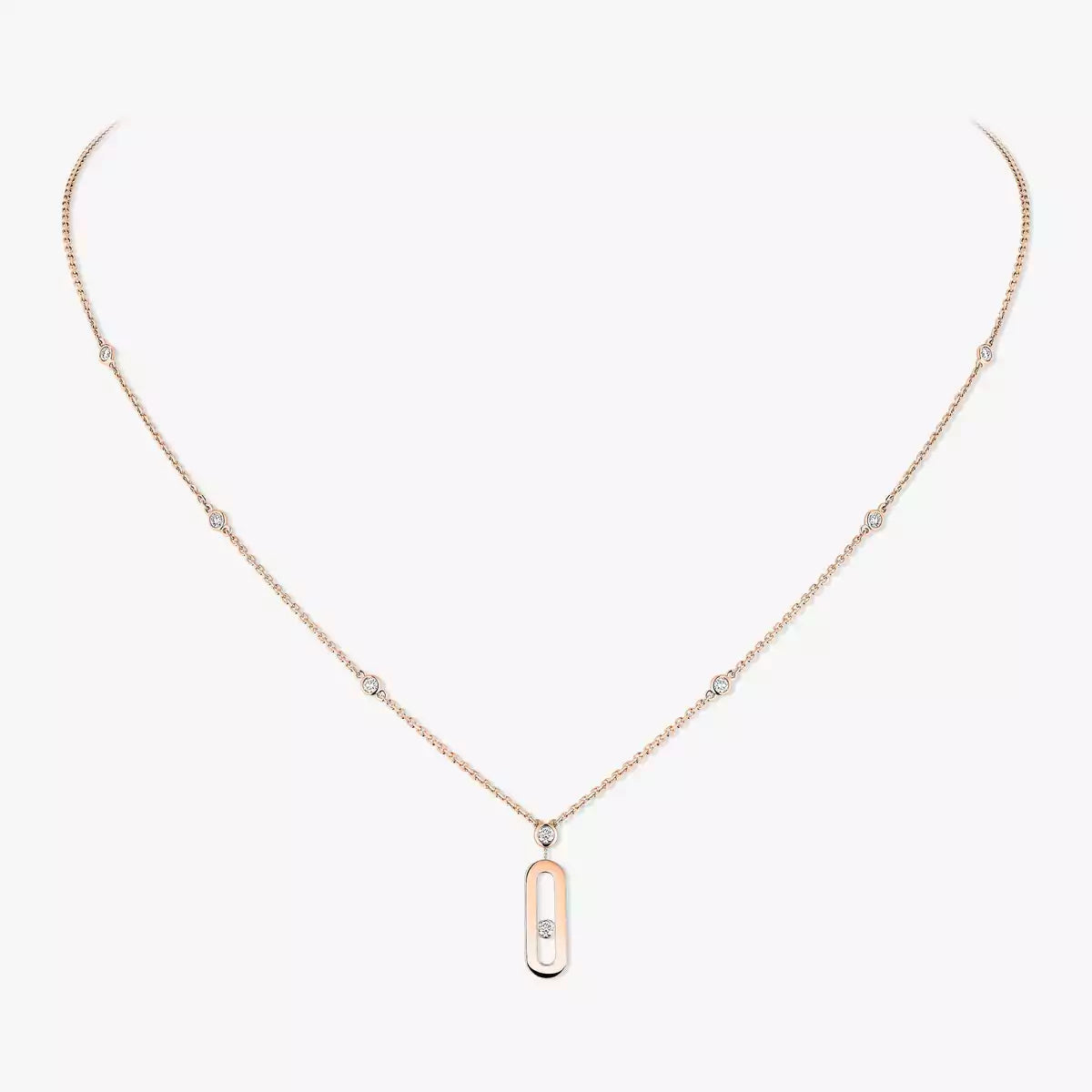 [Lume Jewels] Move Uno Gold Diamond Long Necklace