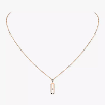 [Lume Jewels] Move Uno Gold Diamond Long Necklace