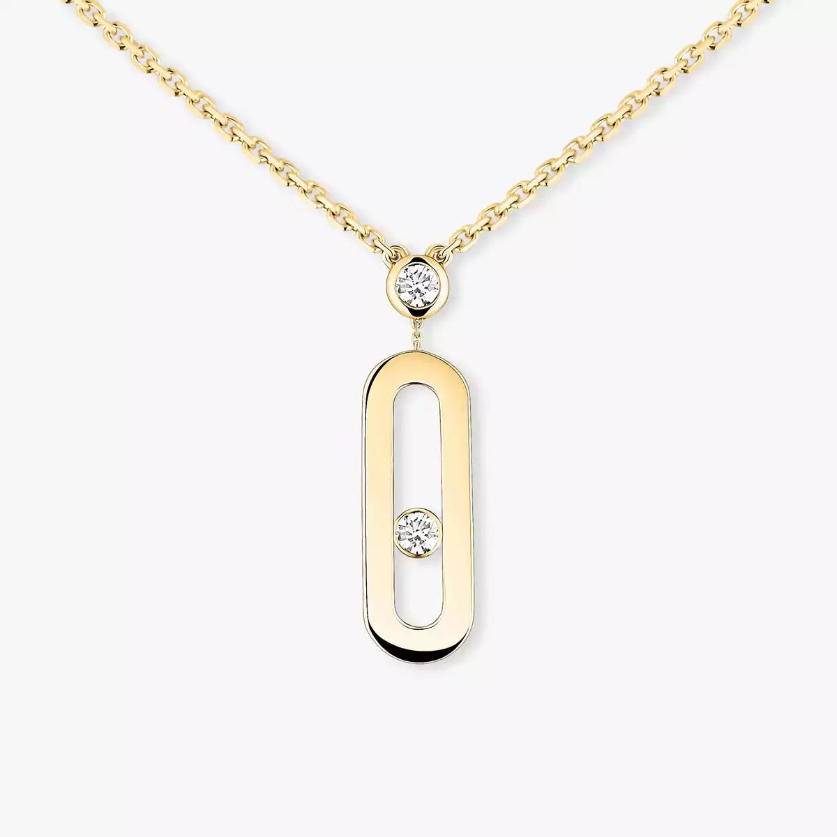 [Lume Jewels] Move Uno Gold Diamond Long Necklace