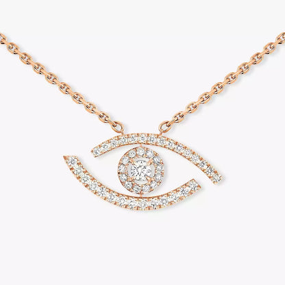 [Lume Jewels]Pave_ Diamond Necklace Lucky Eye