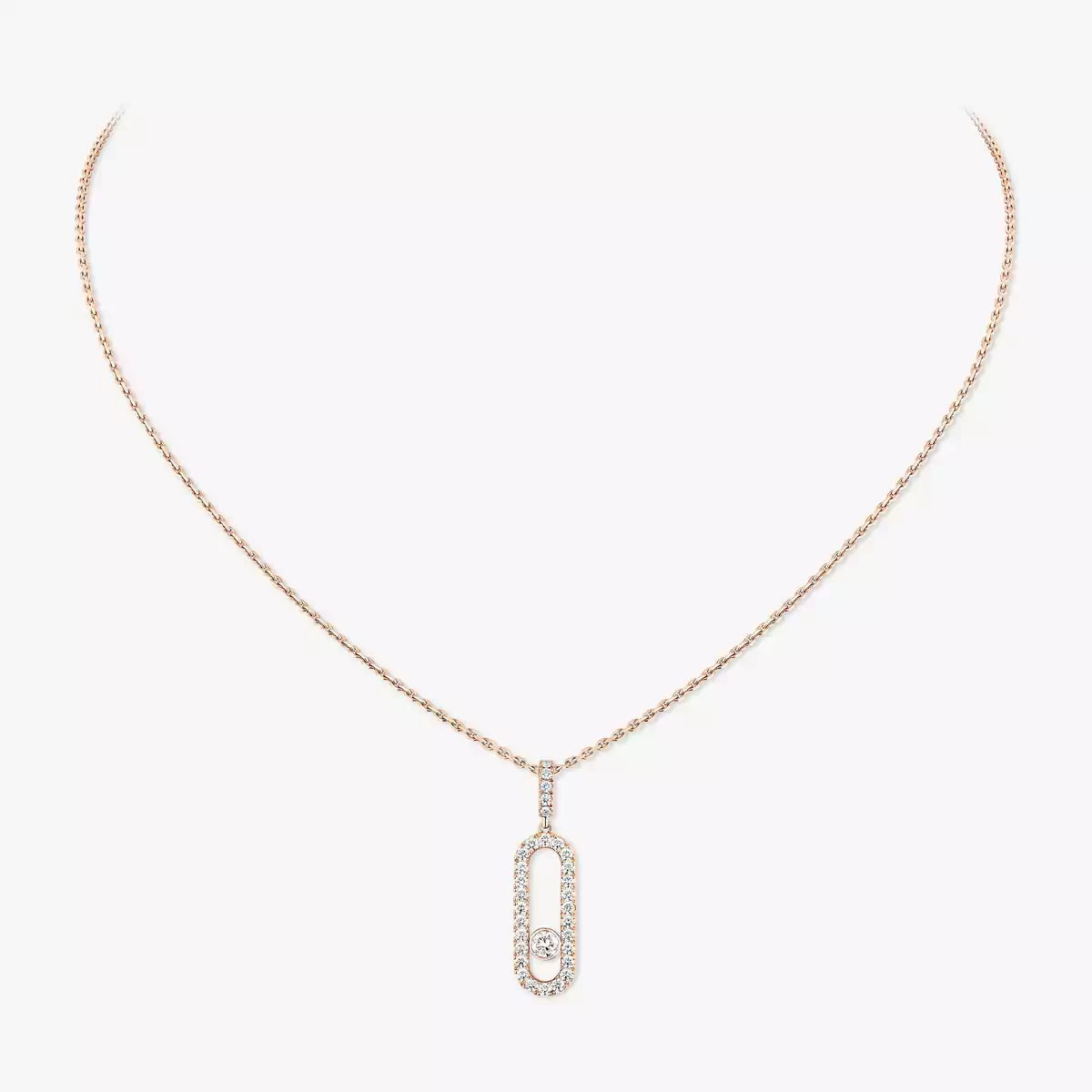 [Lume Jewels]Move Uno Diamond Necklace in Rose Gold