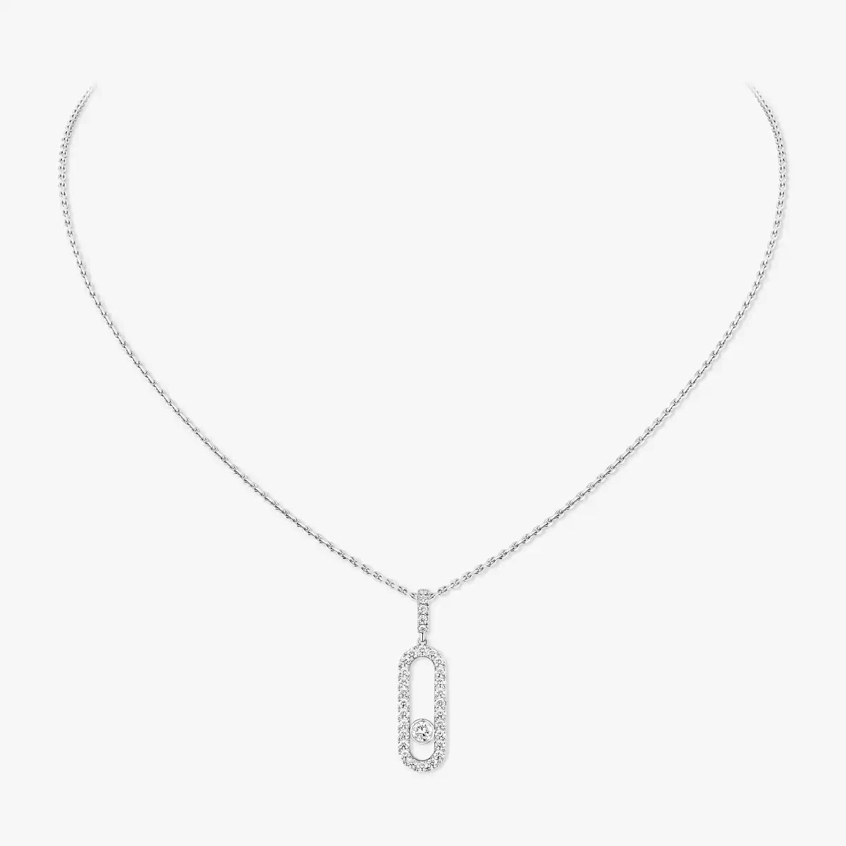 [Lume Jewels]Move Uno Diamond Necklace in Rose Gold