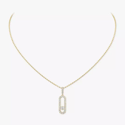 [Lume Jewels]Move Uno Diamond Necklace in Rose Gold