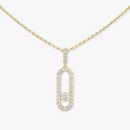 [Lume Jewels]Move Uno Diamond Necklace in Rose Gold