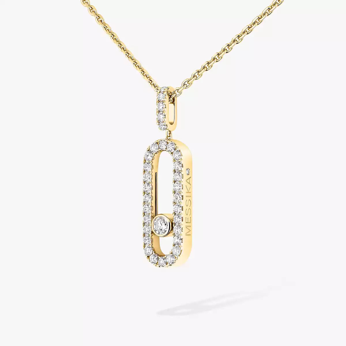 [Lume Jewels]Move Uno Diamond Necklace in Rose Gold