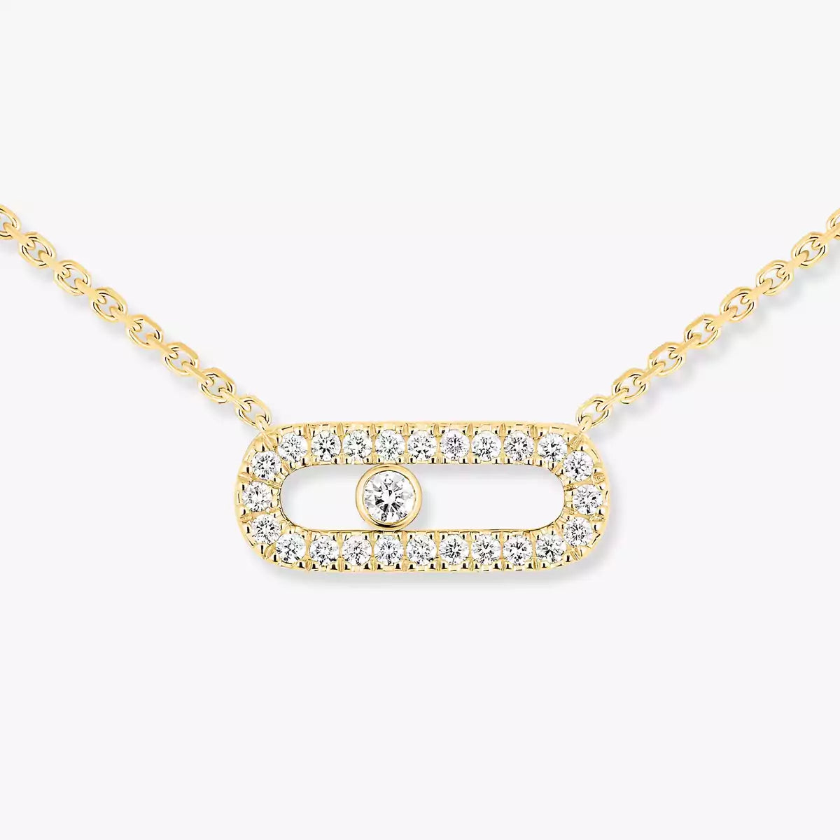[Lume Jewels]Diamond Necklace Move Uno