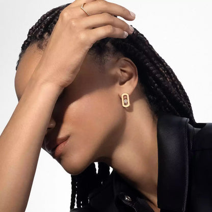[Lume Jewels]So Move Diamond Earrings in Yellow Gold