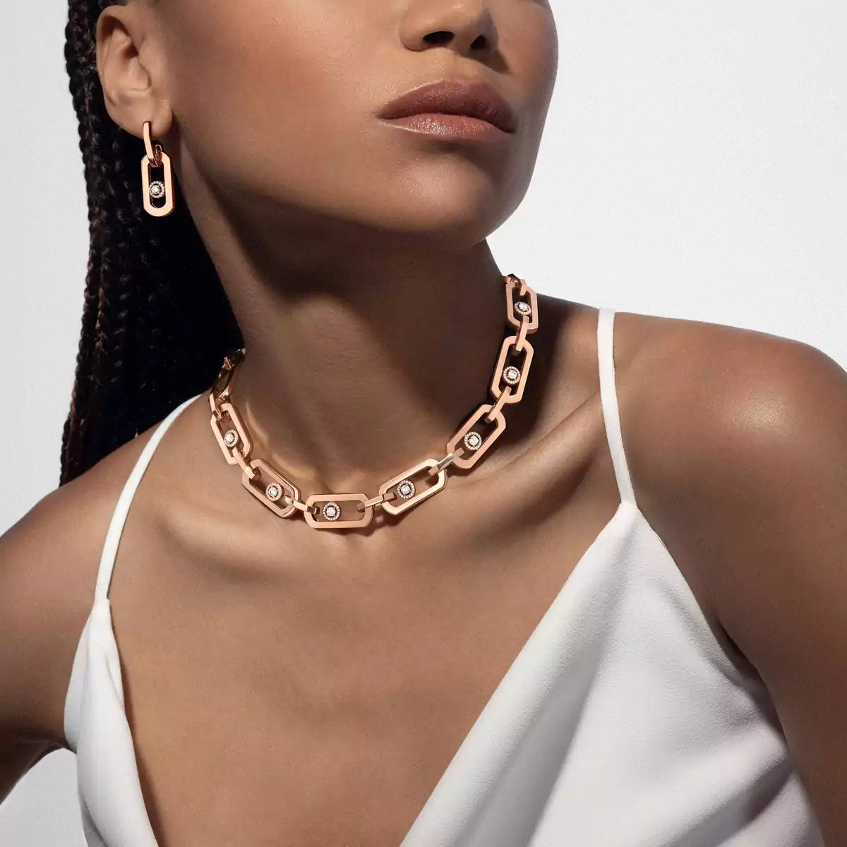 [Lume Jewels]So Move XL Diamond Pendant Earrings