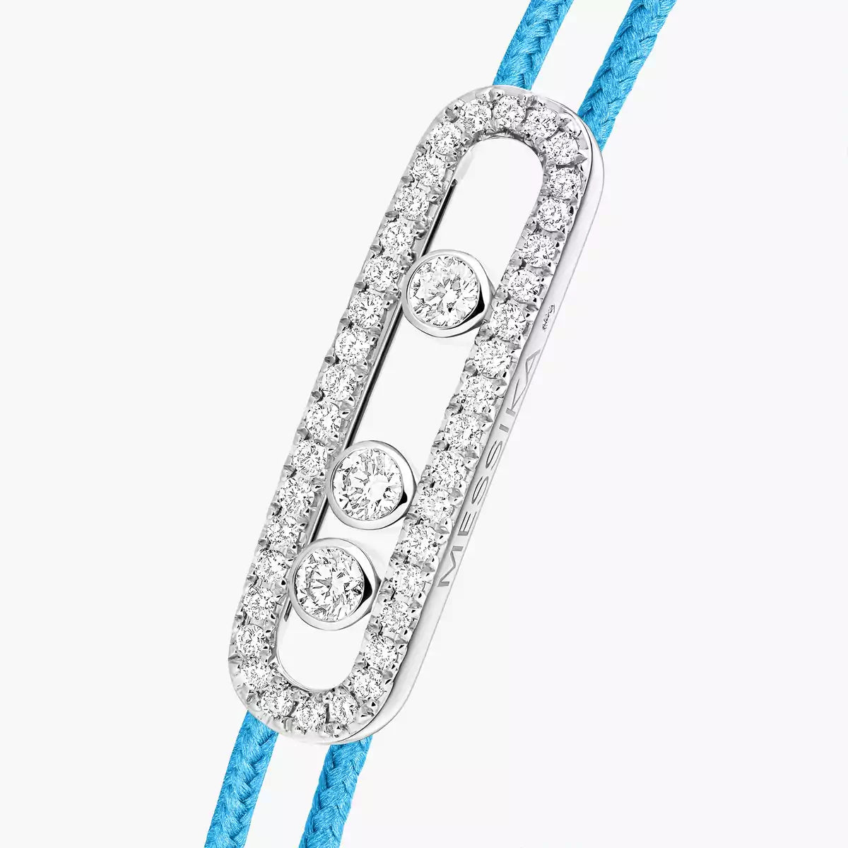 [Lume Jewels]Messika Care(s) pink cord pavé bracelet