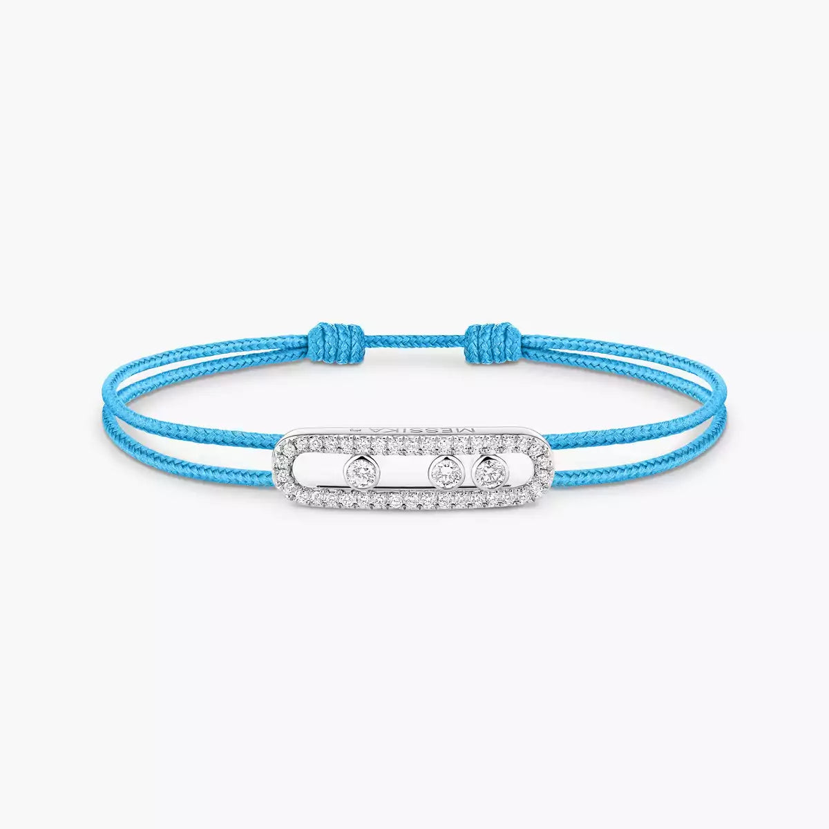 [Lume Jewels]Messika Care(s) pink cord pavé bracelet