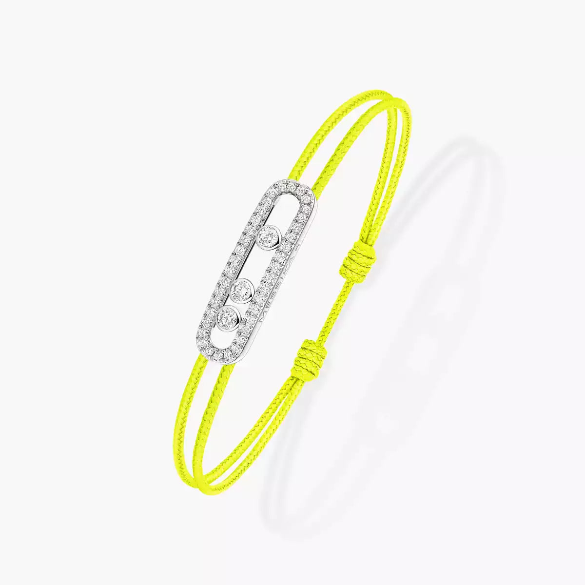 [Lume Jewels]Messika Care(s) pink cord pavé bracelet