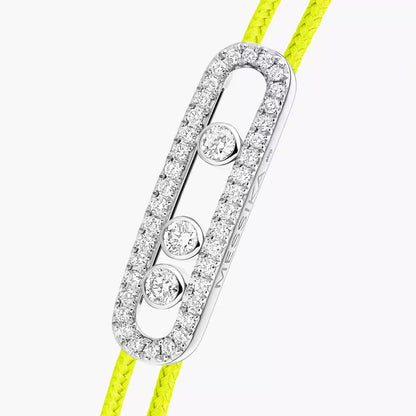 [Lume Jewels]Messika Care(s) pink cord pavé bracelet