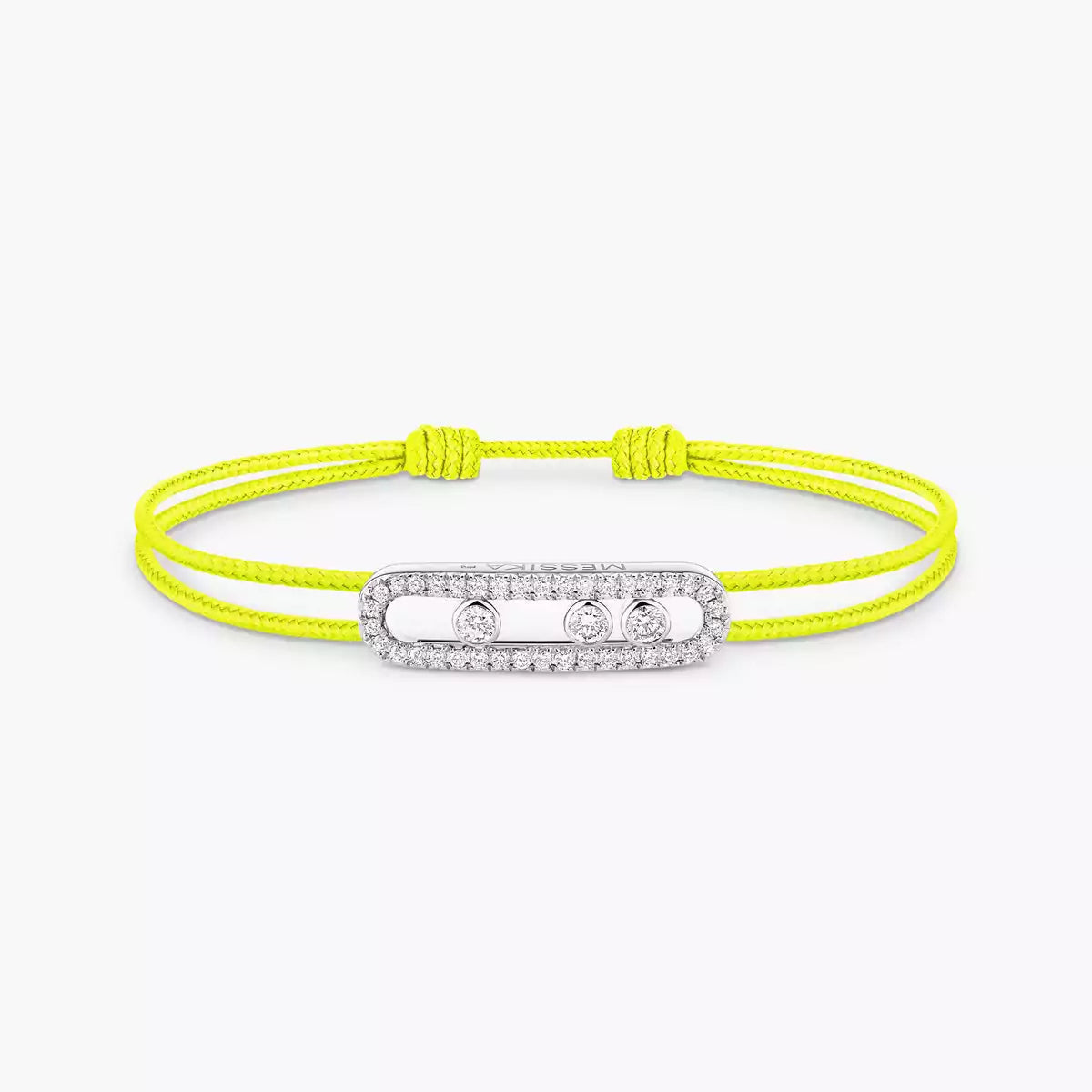 [Lume Jewels]Messika Care(s) pink cord pavé bracelet