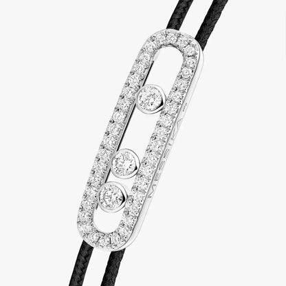 [Lume Jewels]Messika Care(s) pink cord pavé bracelet