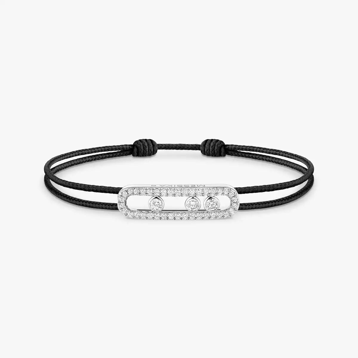 [Lume Jewels]Messika Care(s) pink cord pavé bracelet