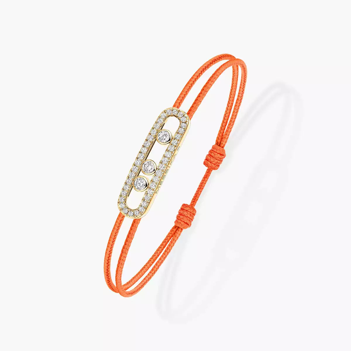 [Lume Jewels]Messika Care(s) pink cord pavé bracelet