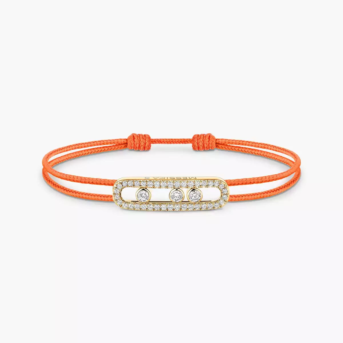[Lume Jewels]Messika Care(s) pink cord pavé bracelet