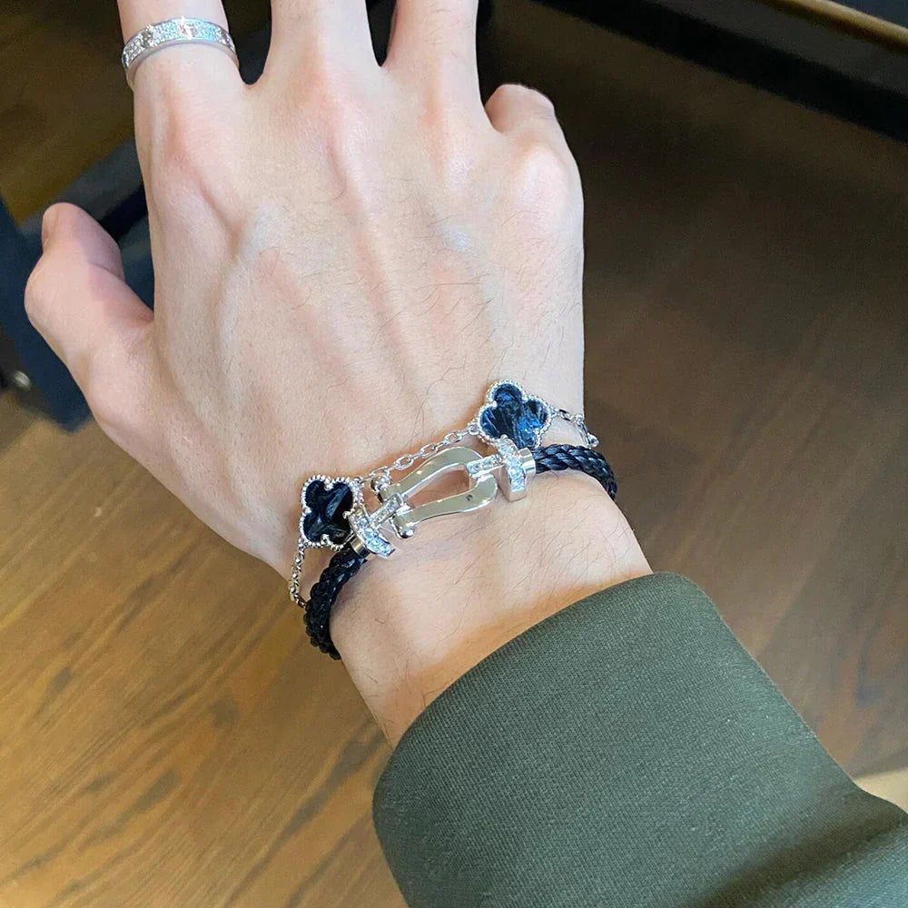 [Lume Jewels]New CLOVER 5 MOTIF PIETERSITE BRACELET COLLECTION