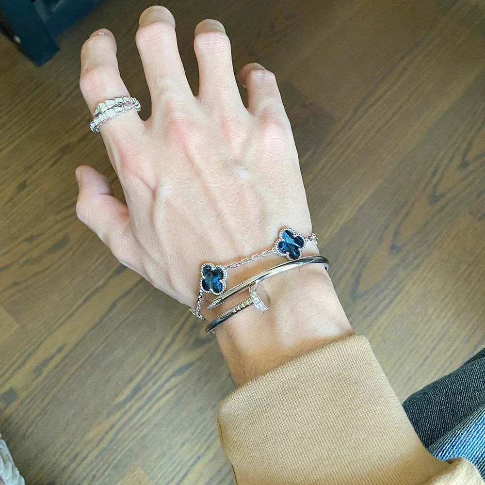 [Lume Jewels]New CLOVER 5 MOTIF PIETERSITE BRACELET COLLECTION