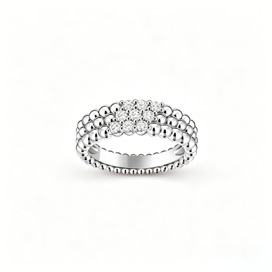 [Lume Jewels] THREE-ROW DIAMOND RING