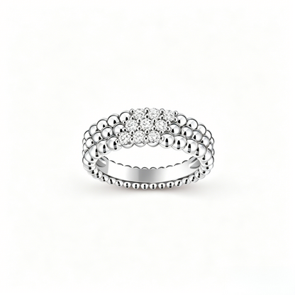 [Lume Jewels] THREE-ROW DIAMOND RING
