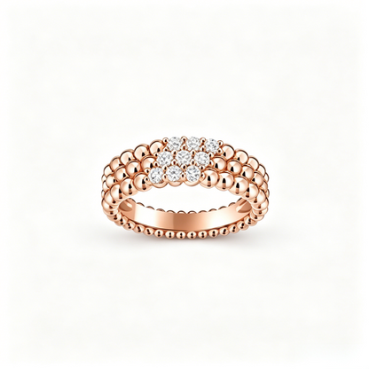 [Lume Jewels] THREE-ROW DIAMOND RING