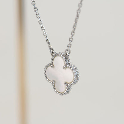 ¡®Lume Jewels¡¯CLOVER  15MM WHITE MOTHER-OF-PEARL SILVER