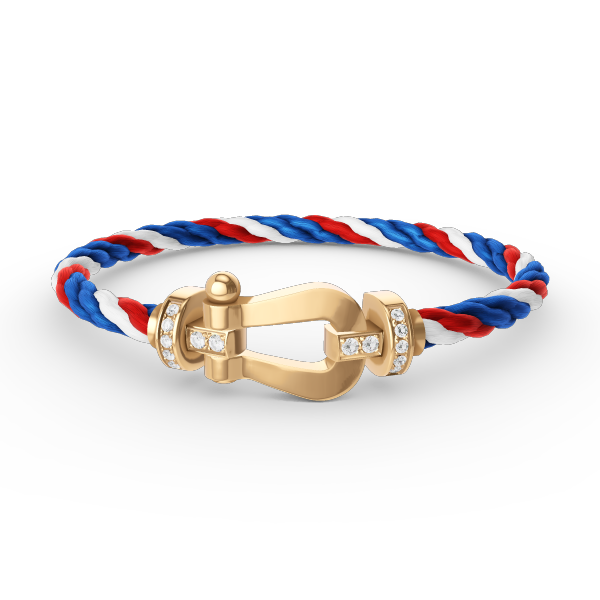 ¡®Lume Jewels¡¯FORCE LARGE HORSESHOE HALF DIAMOND BRACELET GOLD