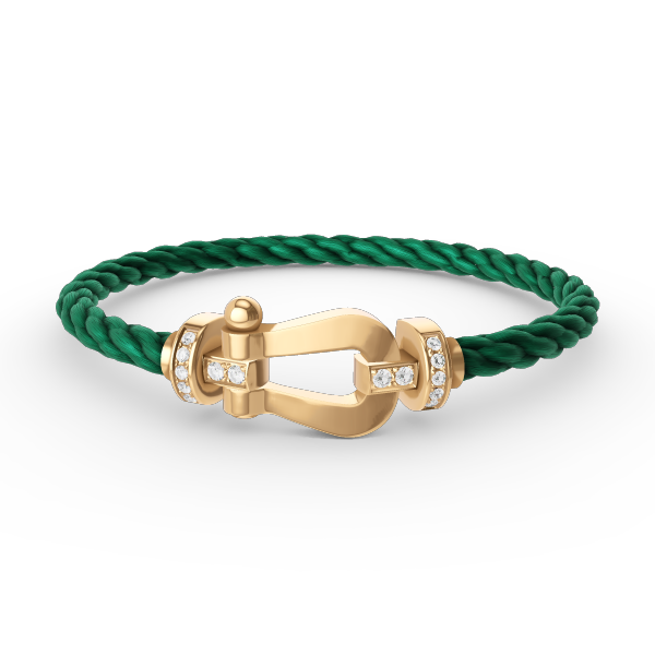 ¡®Lume Jewels¡¯FORCE LARGE HORSESHOE HALF DIAMOND BRACELET GOLD