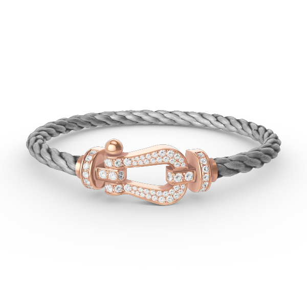 ¡®Lume Jewels¡¯FORCE LARGE HORSESHOE FULL DIAMOND BRACELET ROSE GOLD