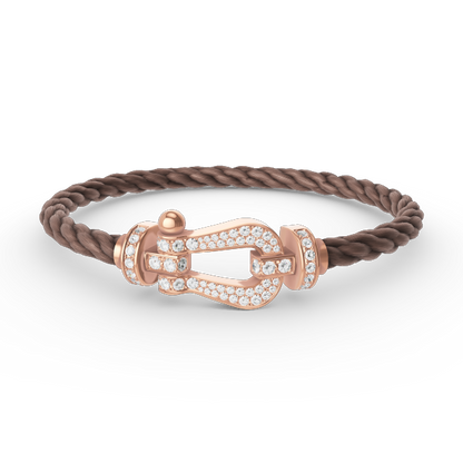 ¡®Lume Jewels¡¯FORCE LARGE HORSESHOE FULL DIAMOND BRACELET ROSE GOLD