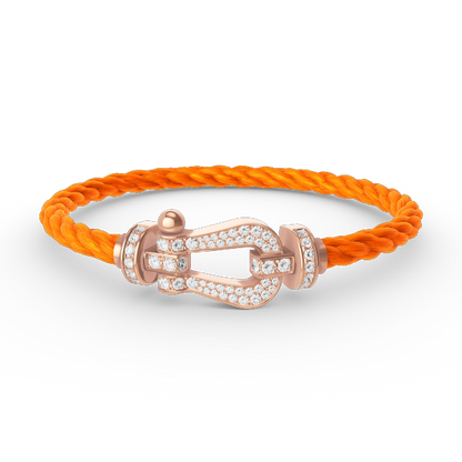 ¡®Lume Jewels¡¯FORCE LARGE HORSESHOE FULL DIAMOND BRACELET ROSE GOLD