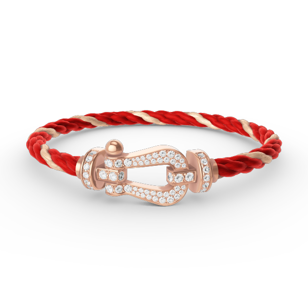 ¡®Lume Jewels¡¯FORCE LARGE HORSESHOE FULL DIAMOND BRACELET ROSE GOLD