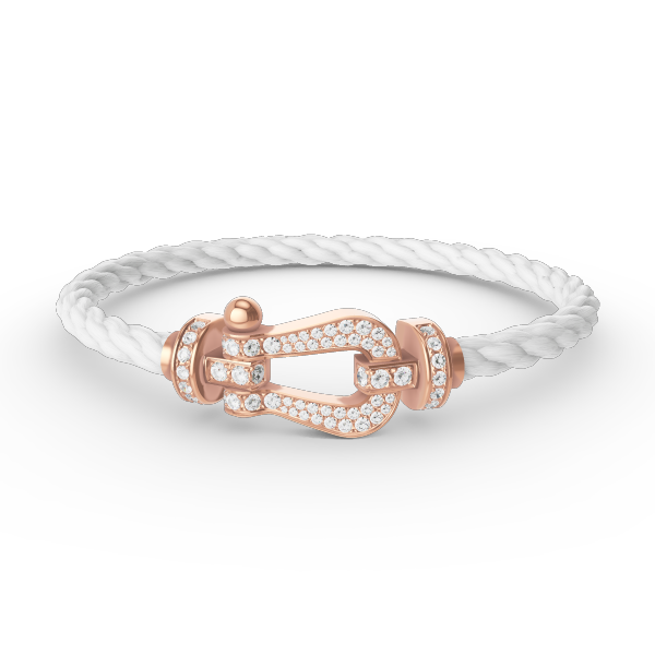 ¡®Lume Jewels¡¯FORCE LARGE HORSESHOE FULL DIAMOND BRACELET ROSE GOLD