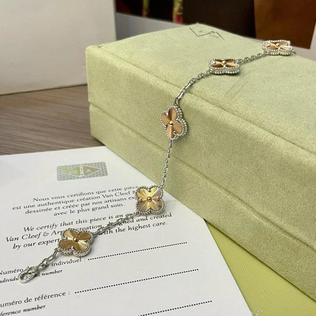 [Lume Jewels]New  CLOVER 5 MOTIF LASER BRACELET COLLECTION
