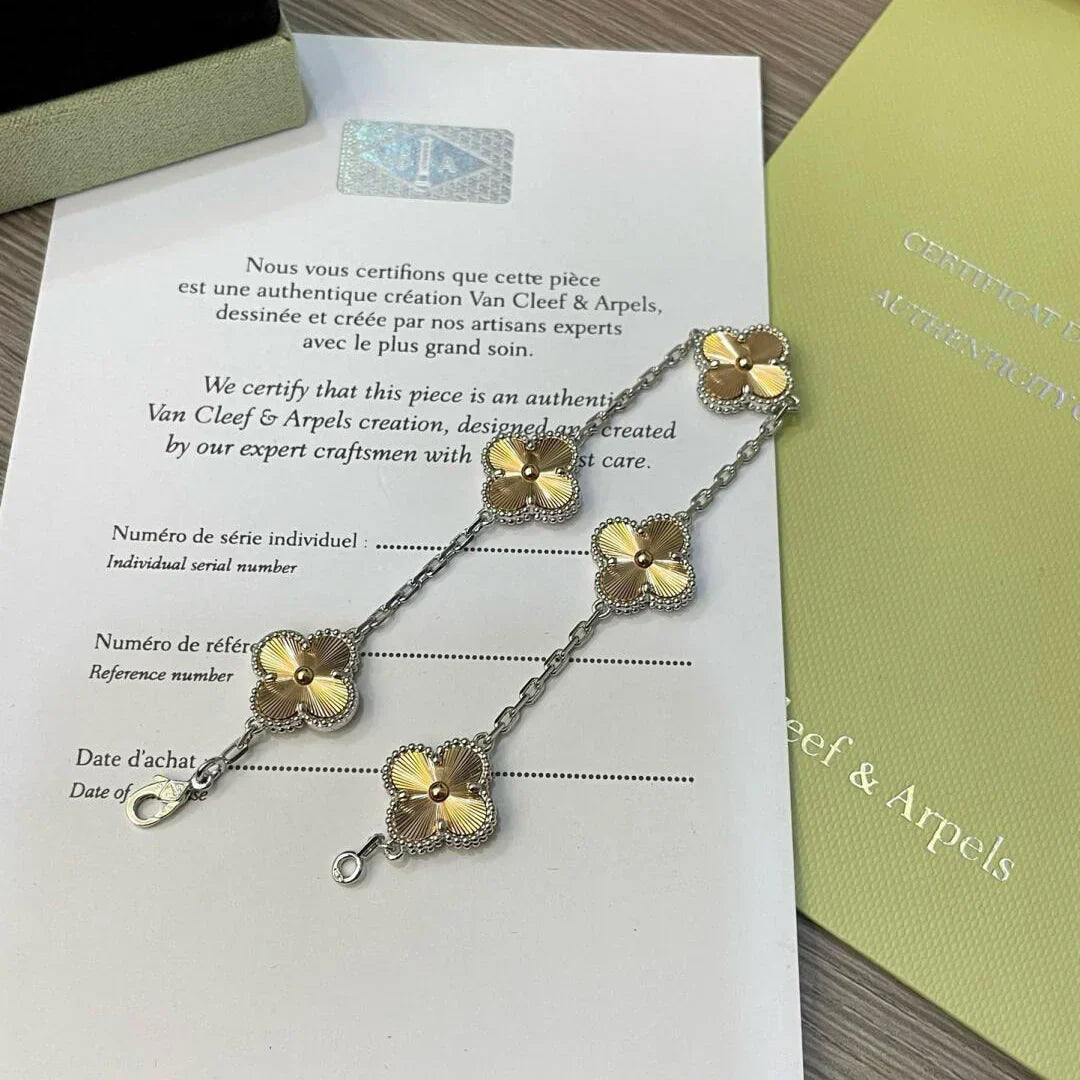 [Lume Jewels]New  CLOVER 5 MOTIF LASER BRACELET COLLECTION