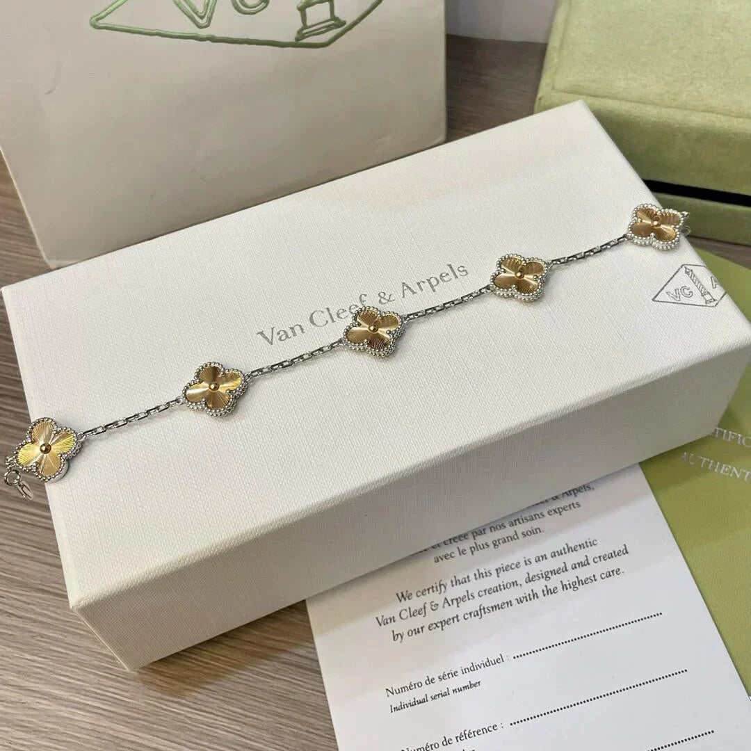 [Lume Jewels]New  CLOVER 5 MOTIF LASER BRACELET COLLECTION